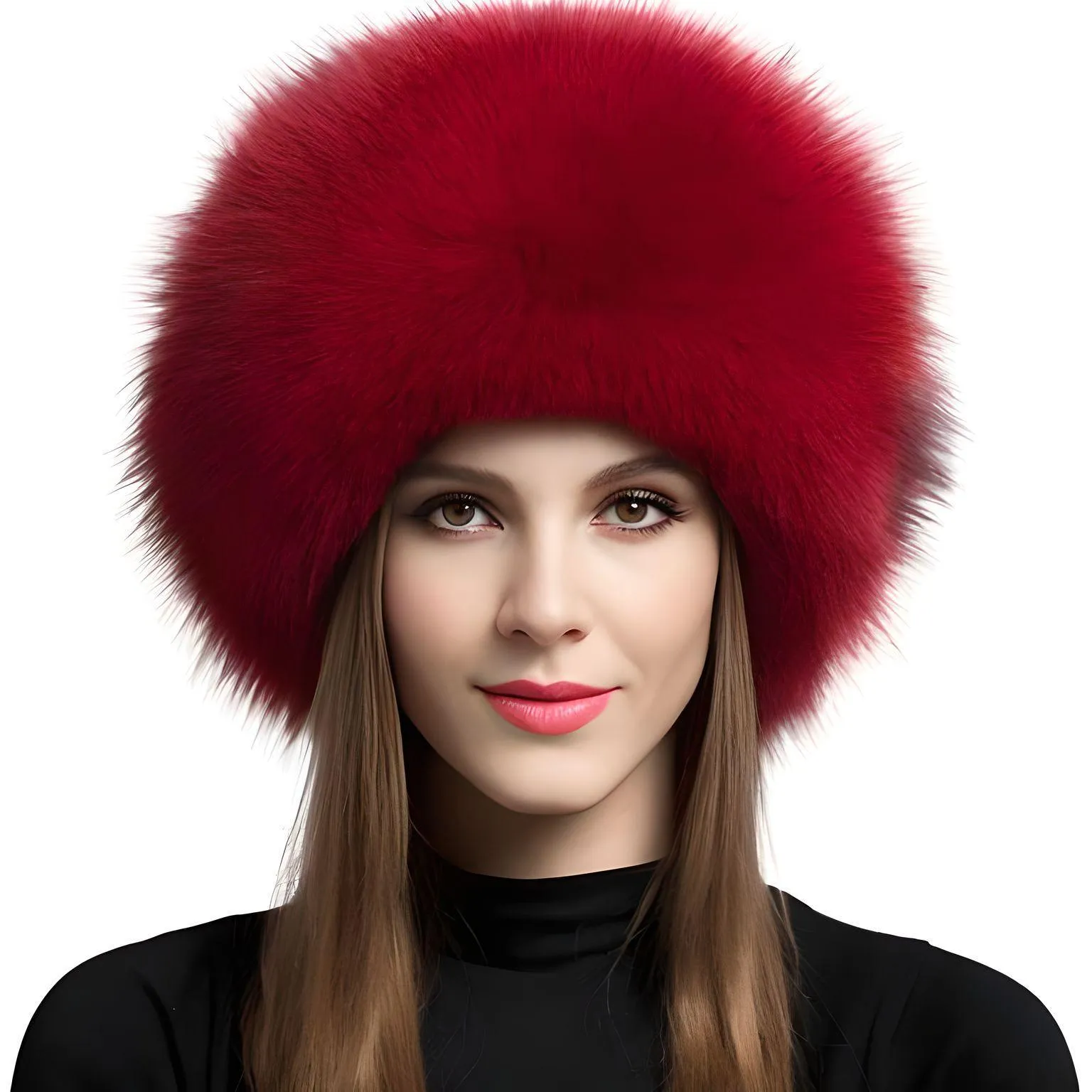 100% Natural Fox Fur Hat Women's Cap Thick Fur Cap Winter Warm Hat Female Fashion For Women Hat With Earmuffs Hat