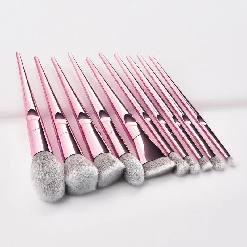 10PCS Makeup Brushes For Blending Blush Concealers Eye Shadows Brushes