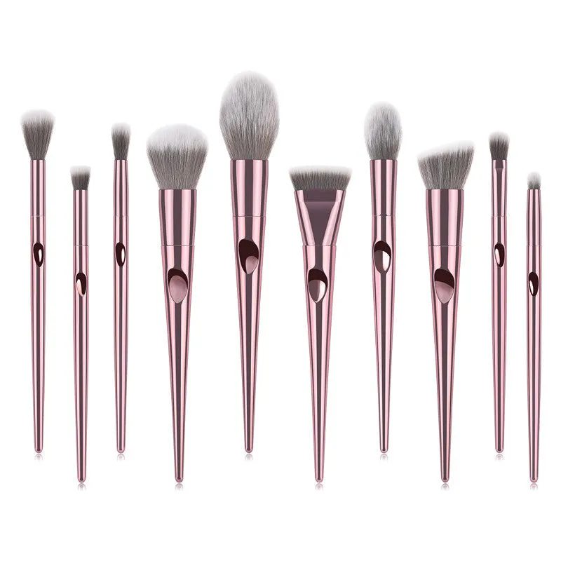 10PCS Makeup Brushes For Blending Blush Concealers Eye Shadows Brushes