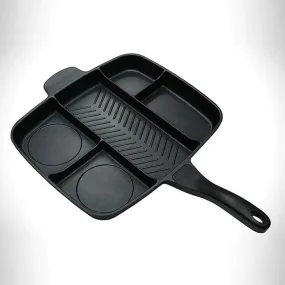 5-In-1  Rectangular Non-Stick Frying Pan IA-12