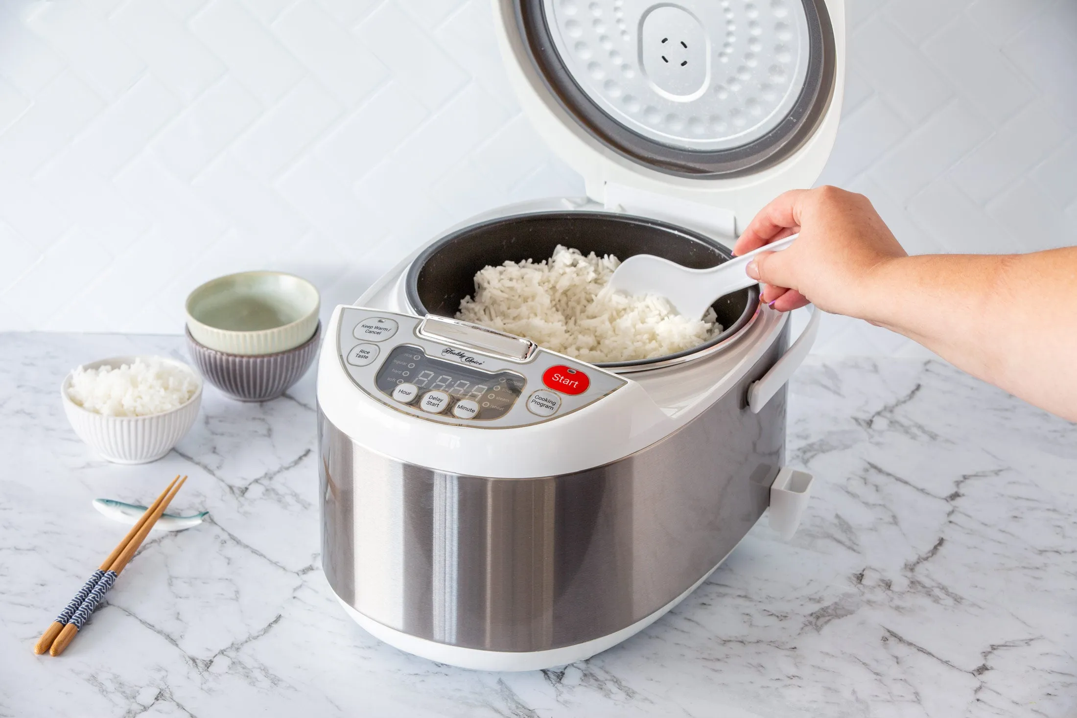 5L Electric Rice Cooker 900W w/ 4 Cooking Programs