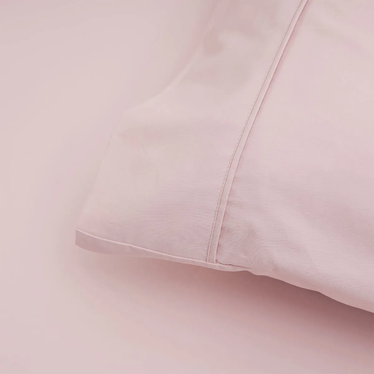 Accessorize 400TC Blush Bamboo Cotton Mega / Super Sheet Set 50cm Wall Super King