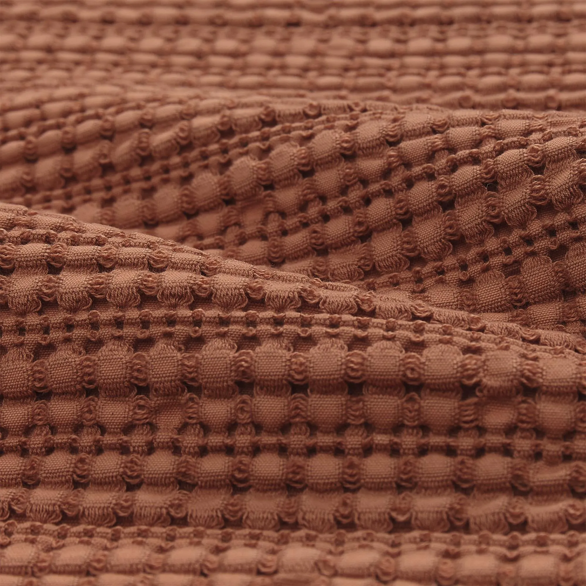 Anadia Cotton Bedspread [Terracotta]