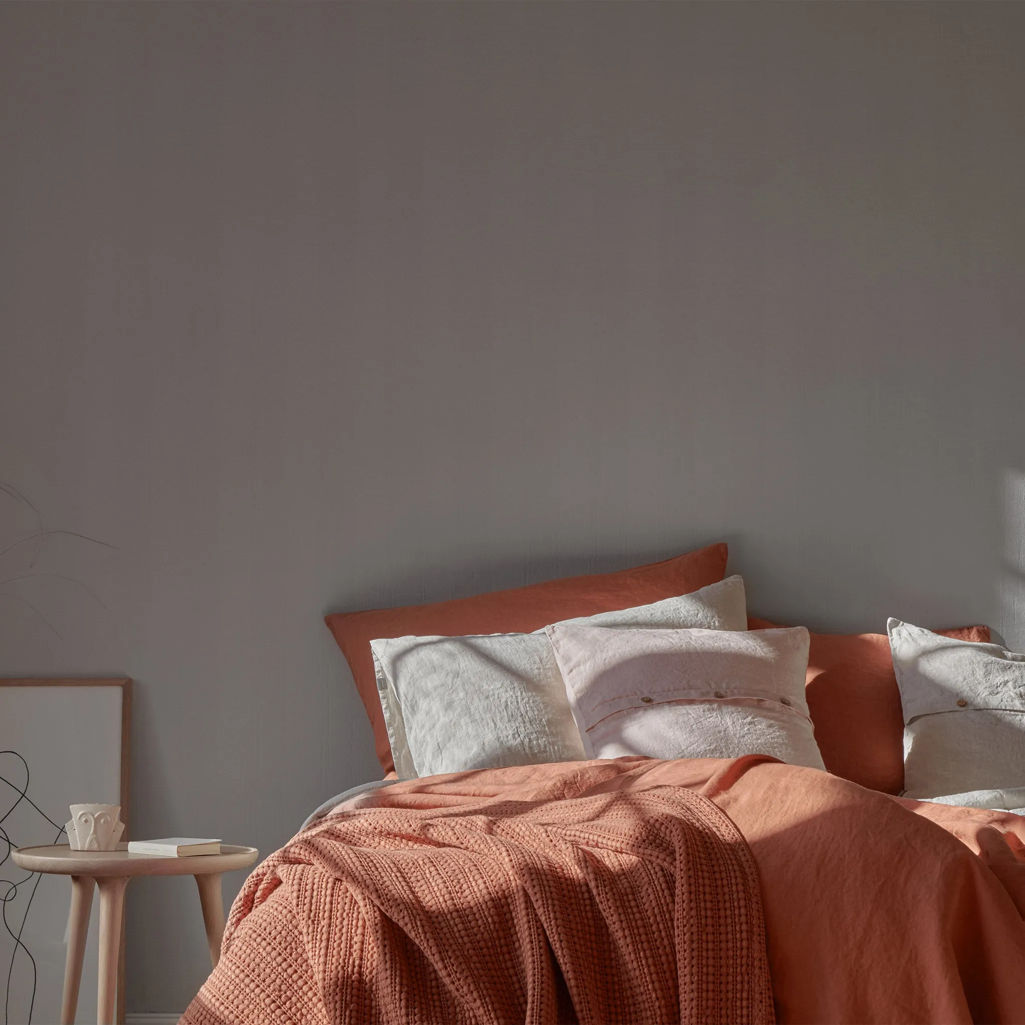 Anadia Cotton Bedspread [Terracotta]