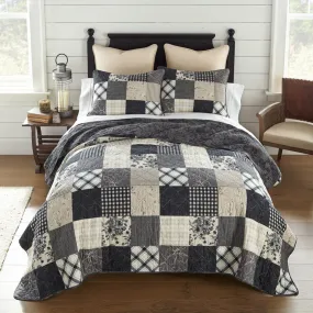 Augusta 3pc Cotton Pieced Quilt Set