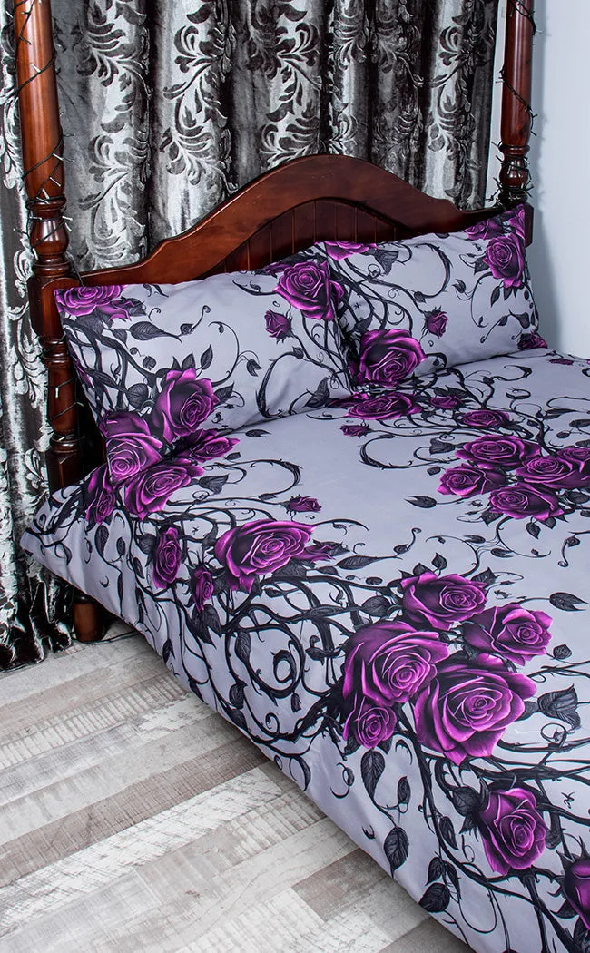 Bed Of Roses Quilt Cover Set & Pillowcases