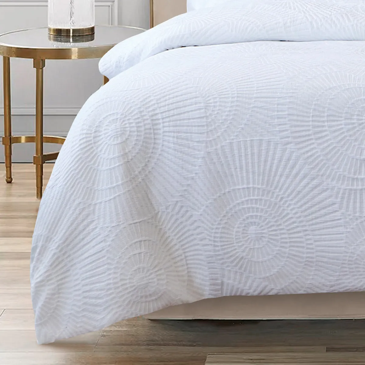 Bianca Bedding Byron White Quilt Cover Set