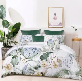 Bianca Bedding Evergreen Quilt Cover Set