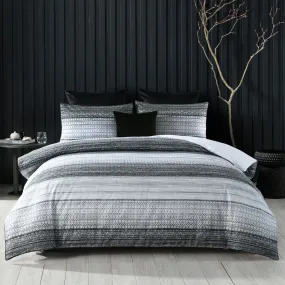 Bianca Bedding HARLEY QUILT COVER SET BLACK