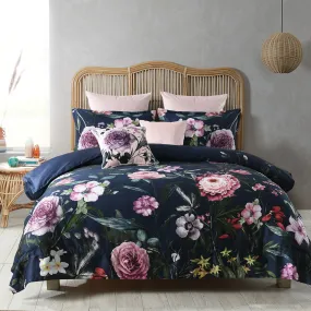 Bianca Bedding ZINNIA QUILT COVER SET NAVY