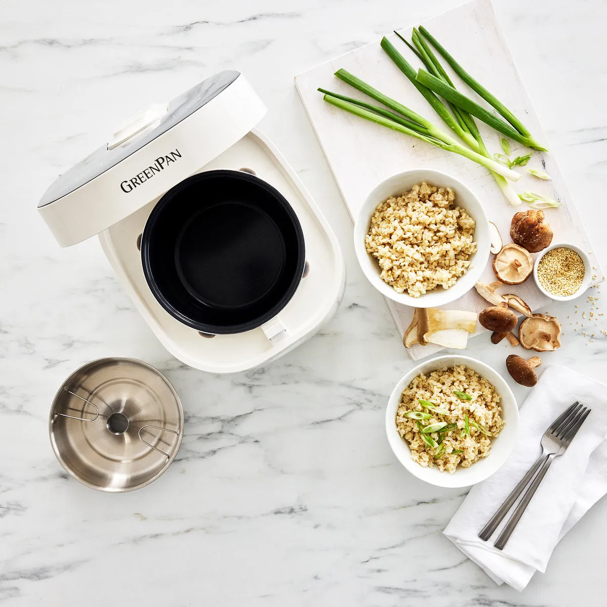 Bistro 8-Cup Carb-Reducing Rice Cooker | Cloud Cream