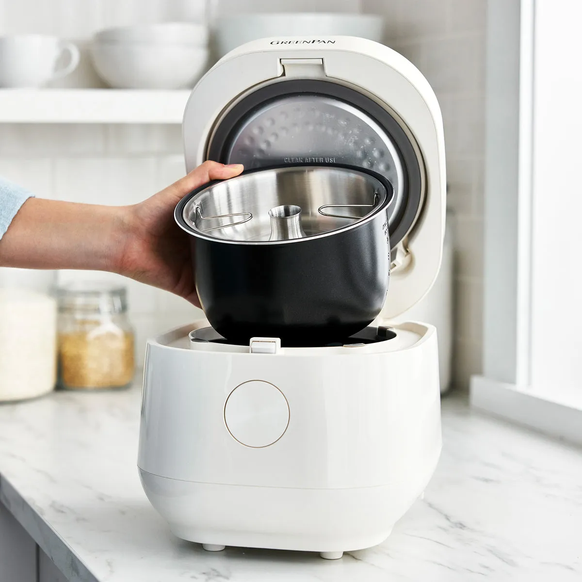 Bistro 8-Cup Carb-Reducing Rice Cooker | Cloud Cream