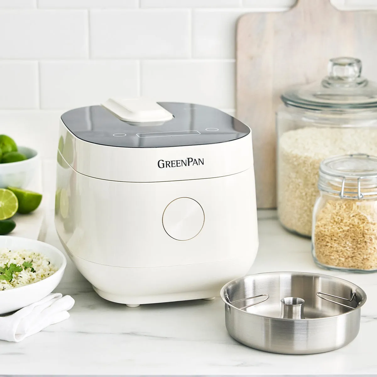 Bistro 8-Cup Carb-Reducing Rice Cooker | Cloud Cream