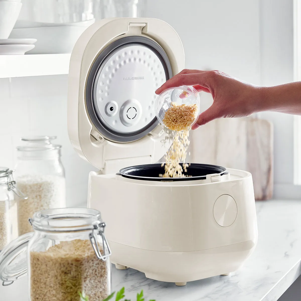 Bistro 8-Cup Carb-Reducing Rice Cooker | Cloud Cream