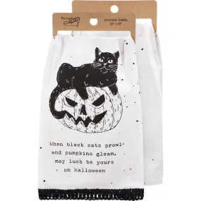 Black Cats Kitchen Towel