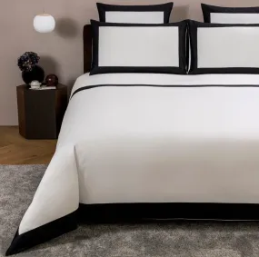 Bold Black and Milk King Pillowcases by Frette