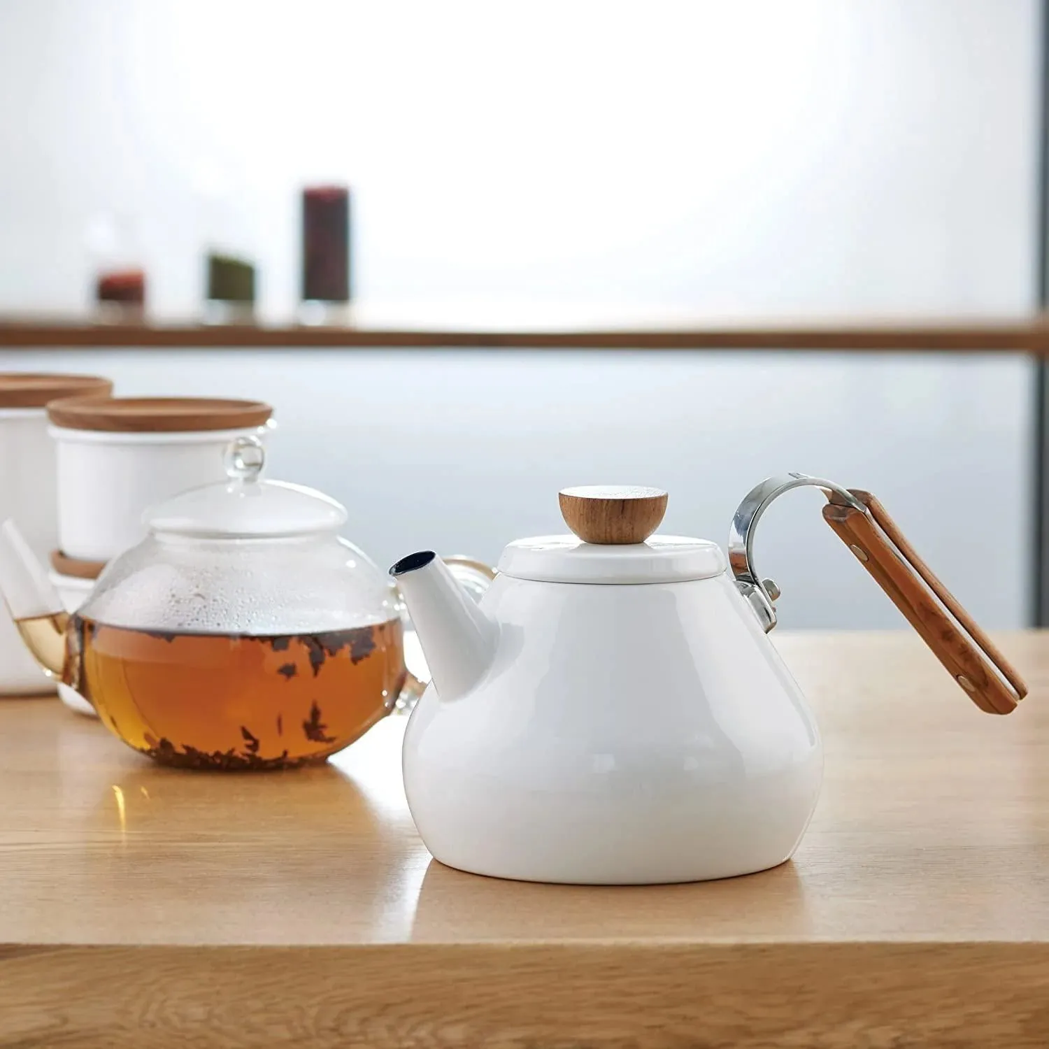 Bona Enamel Tea Kettle