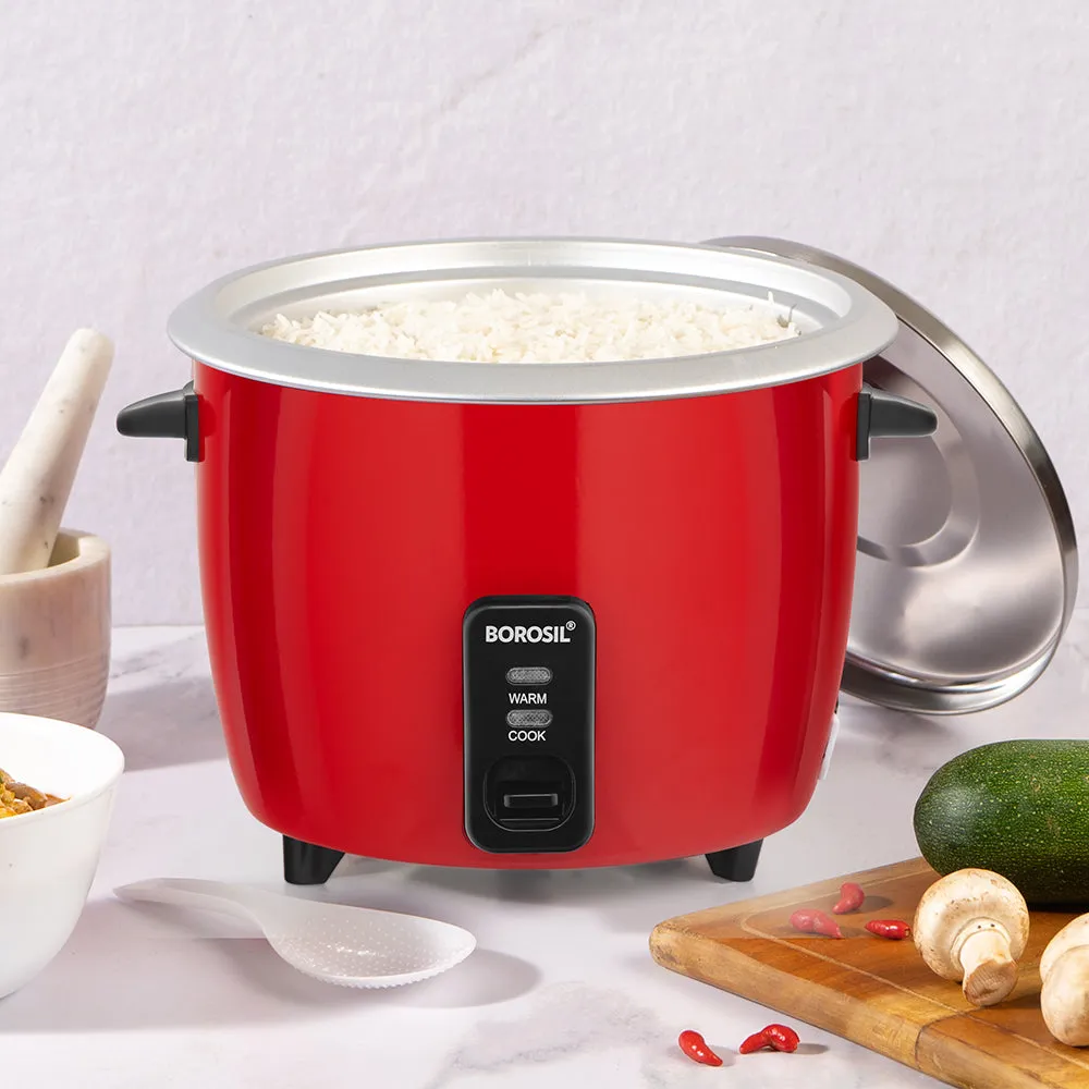 Borosil Pronto Electric Rice Cooker, 1.8L