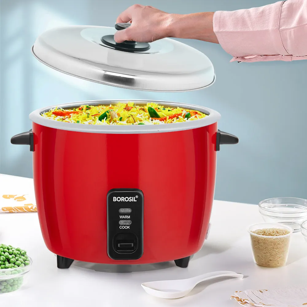 Borosil Pronto Electric Rice Cooker, 1.8L