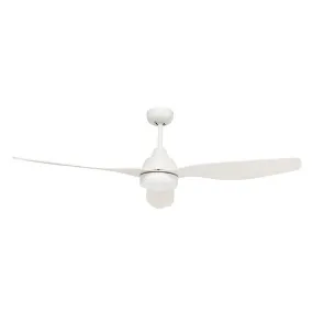 Brilliant Bahama Smart 52in 132cm DC Ceiling Fan 18W LED Light - White