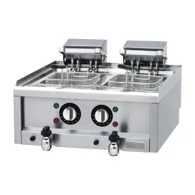 Buffalo 600 Series Twin Tank Electric Fryer 2 x 8Ltr