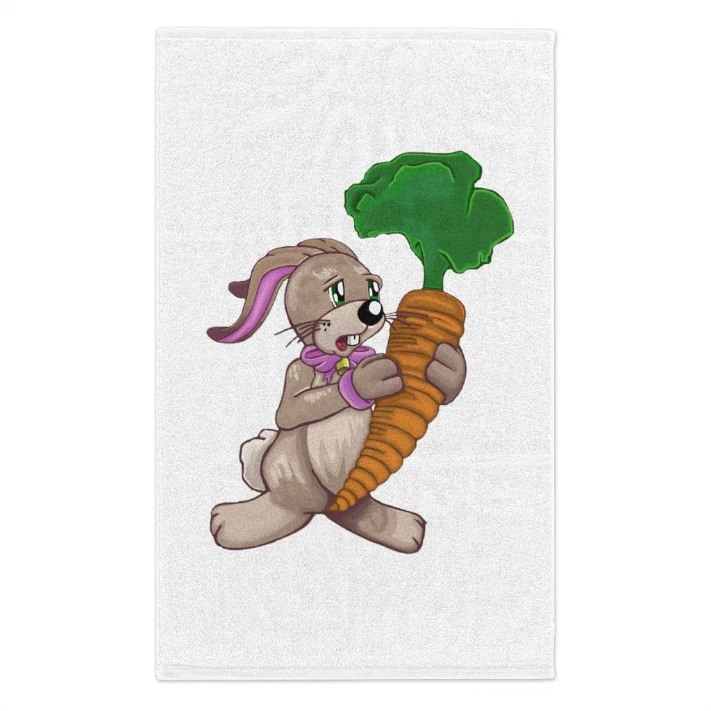 Bunny with Carrot Rally Towel, 11x18