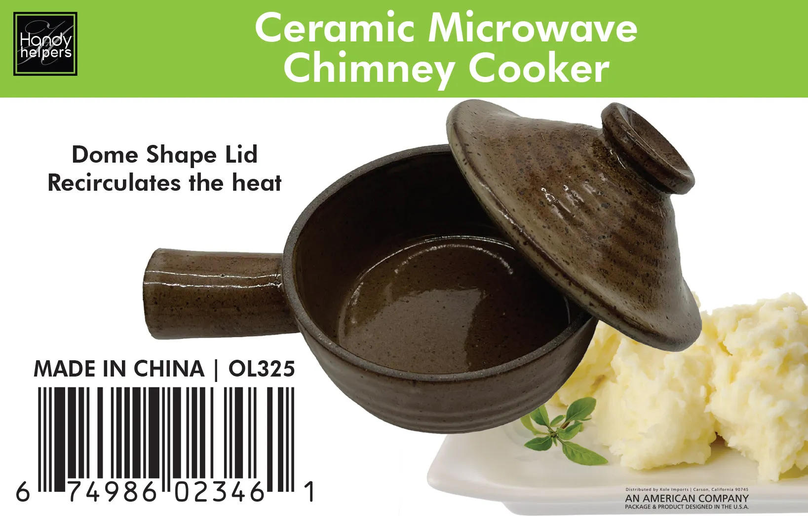 Ceramic Microwave Chimney Cooker - Quick and Easy Cooking Solution