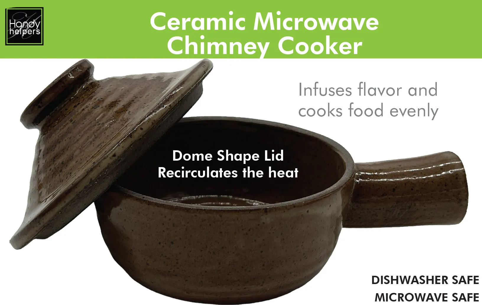 Ceramic Microwave Chimney Cooker - Quick and Easy Cooking Solution