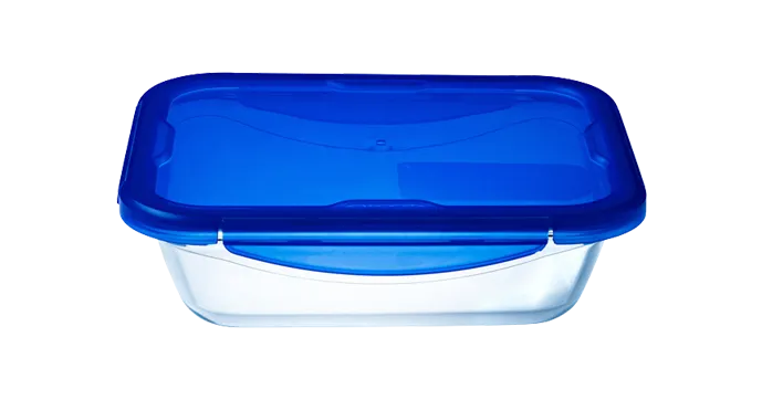 Cook & Go - Rectangular waterproof glass storage container compatible air fryer