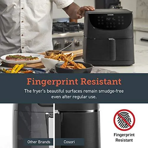 COSORI Air Fryer (100 Recipes Book) 1500W Electric Hot Oven Oilless Cooker, 11 Presets Preheat & Shake Reminder, LED Touch Screen, Nonstick Basket, 3.7 QT, Digital-Black