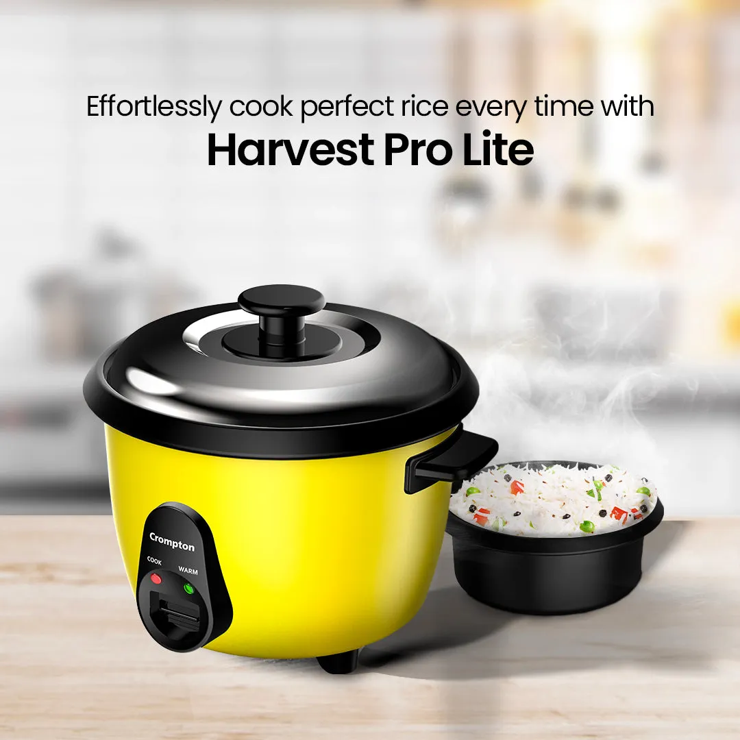 Crompton Harvest Pro Lite 1.8Ltr Rice Cooker - Single Bowl