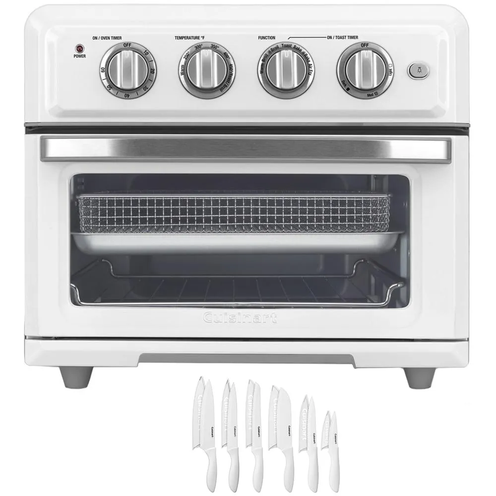 Cuisinart Convection Toaster Oven Air Fryer with Light White   12 Pcs Knife Set