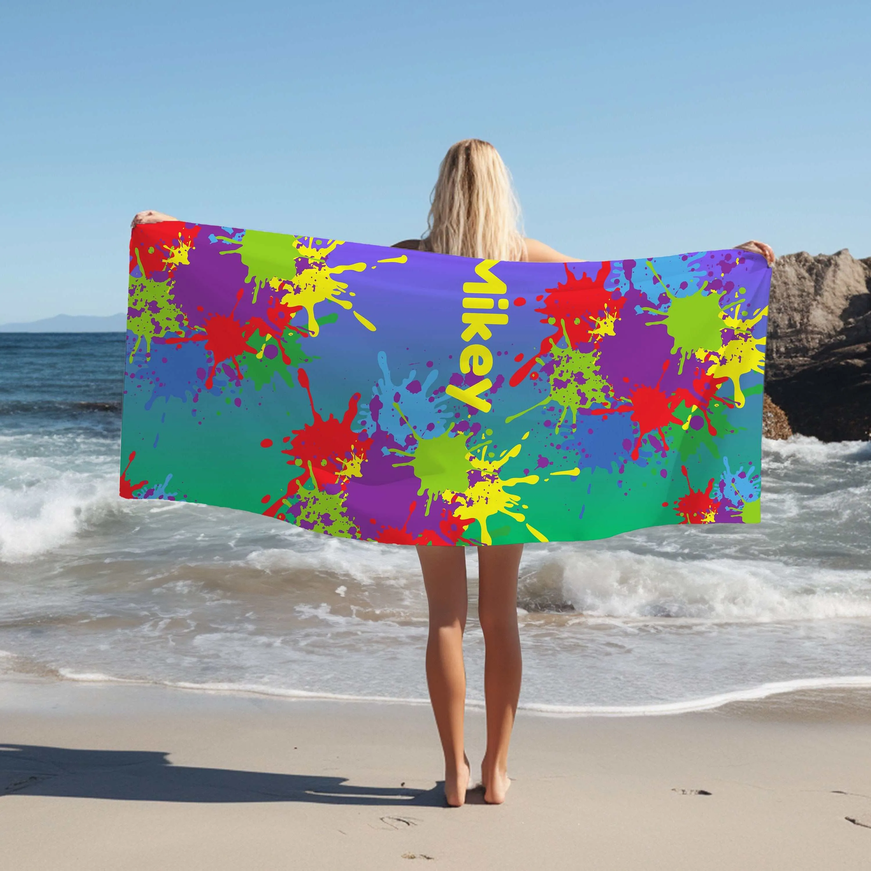 Custom Personalized Beach Towel - Free Shipping