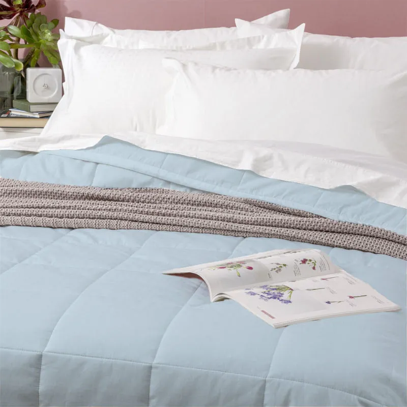 Ddecor Home Sofia Sky 500 Thread Count Jacquard Cotton Comforter Set