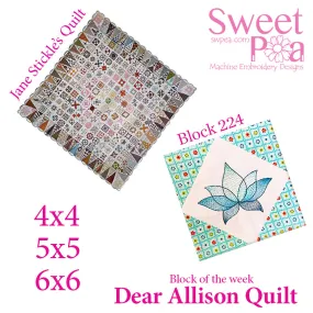 Dear Allison quilt block 224