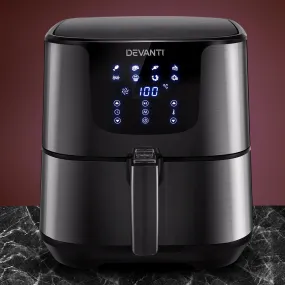 Devanti Air Fryer 7L LCD Fryers Black