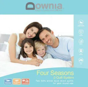 Downia Four Seasons White Duck Down Quilts Australia