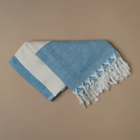 Eco-Friendly Organic Bath Towel with Plant-Based Dyes • True indigo •