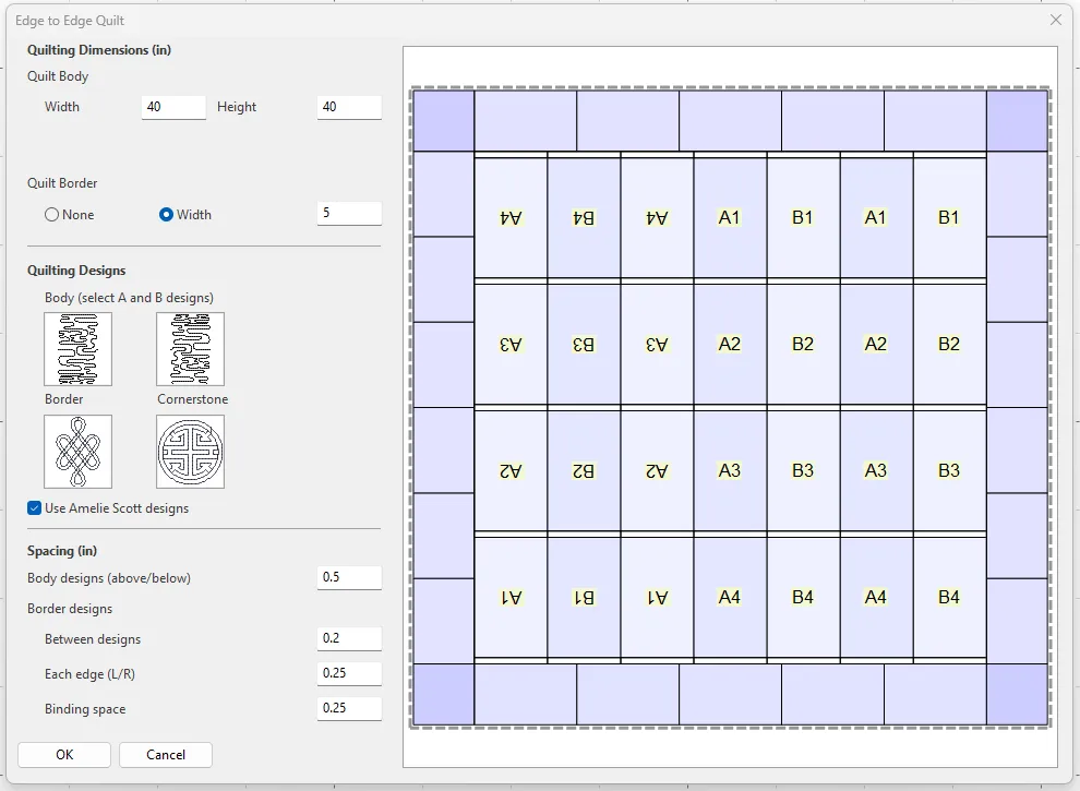 Edge-to-Edge Plug-in for My Quilt Planner™