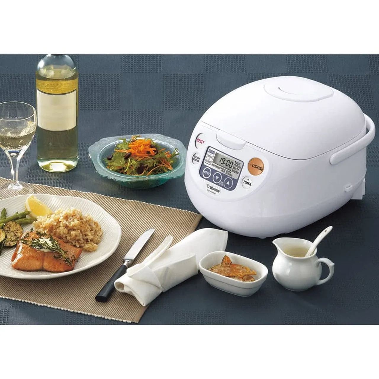 Electronic Rice Cooker And Warmer 1.8 Litre  Cool White