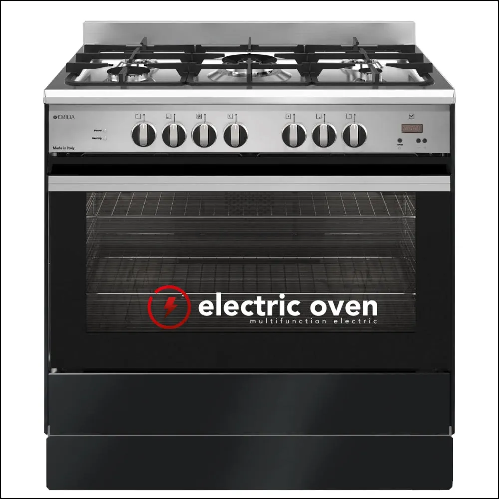 Emilia EM965GEN Black & Stainless Steel 90cm Dual Fuel Stove with Air Fryer - Special Order