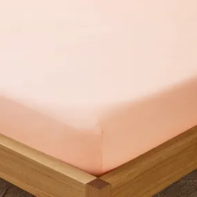 Eve Linen - Peach Fitted Sheet