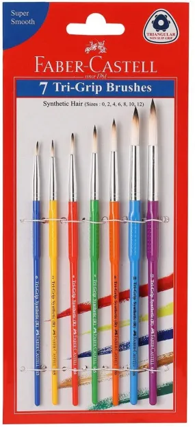 FABER-CASTELL Tri Grip Paint Brushes Round