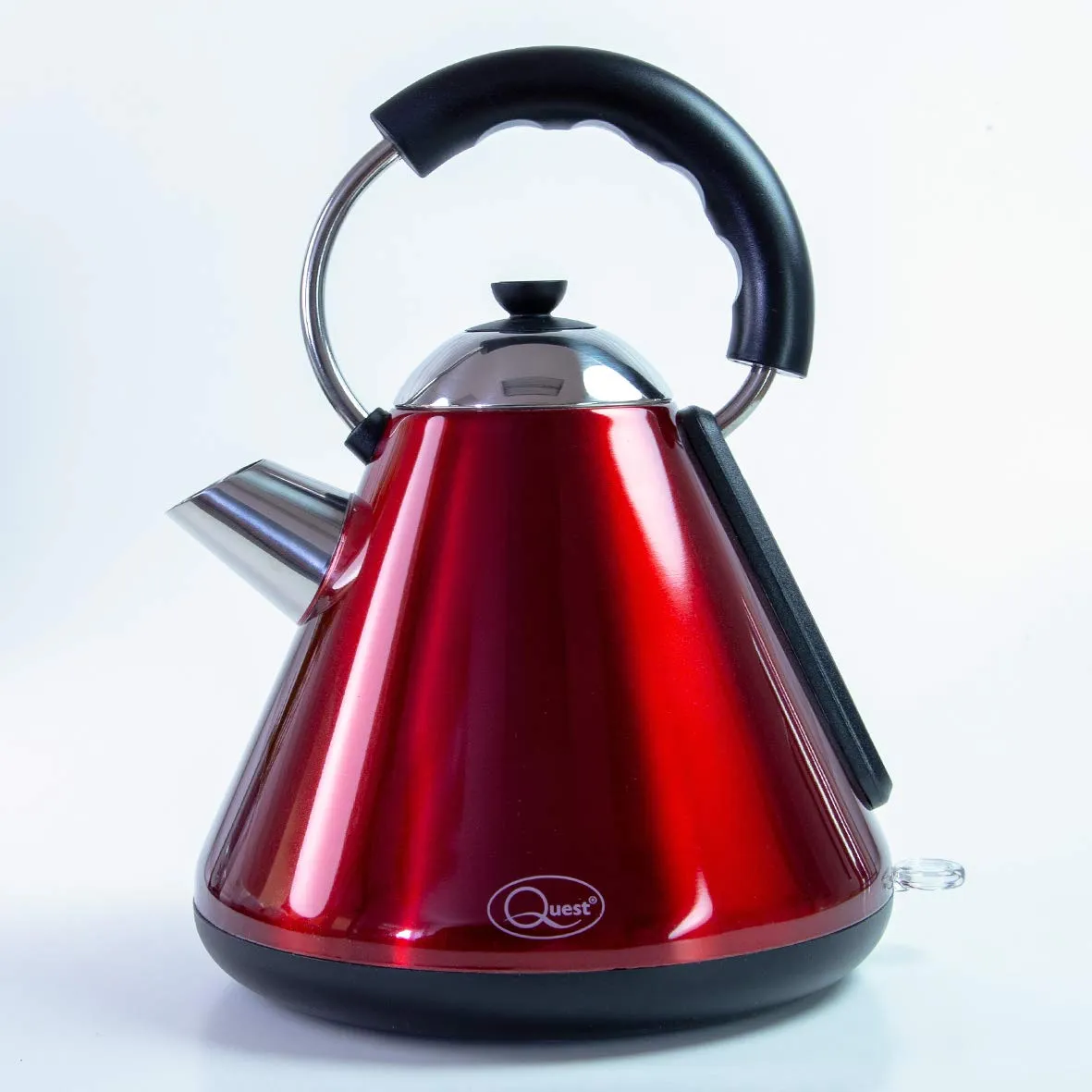 Fast Boil Pyramid Shape Cordless Kettle, 1.7 Litre, 2200 W, Red