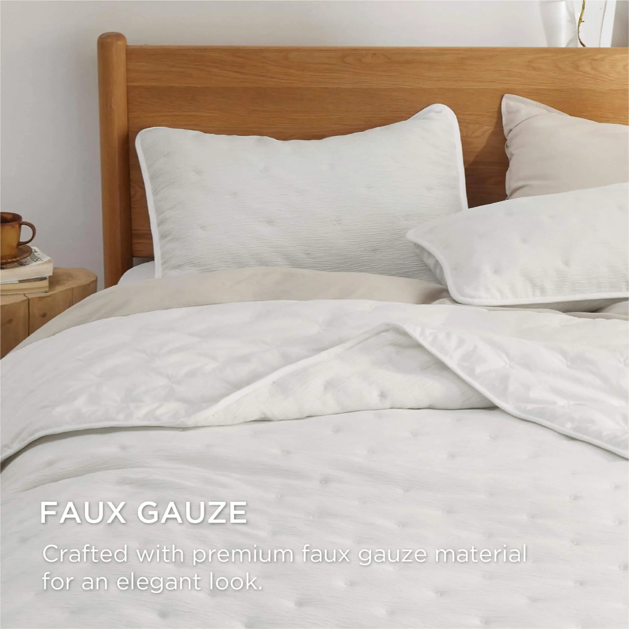 Faux Gauze Quilt Set Square