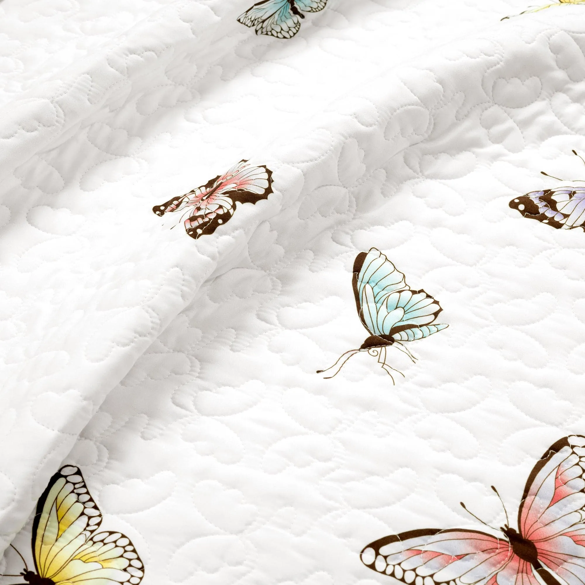 Flutter Butterfly Quilt 2 Piece Set Twin