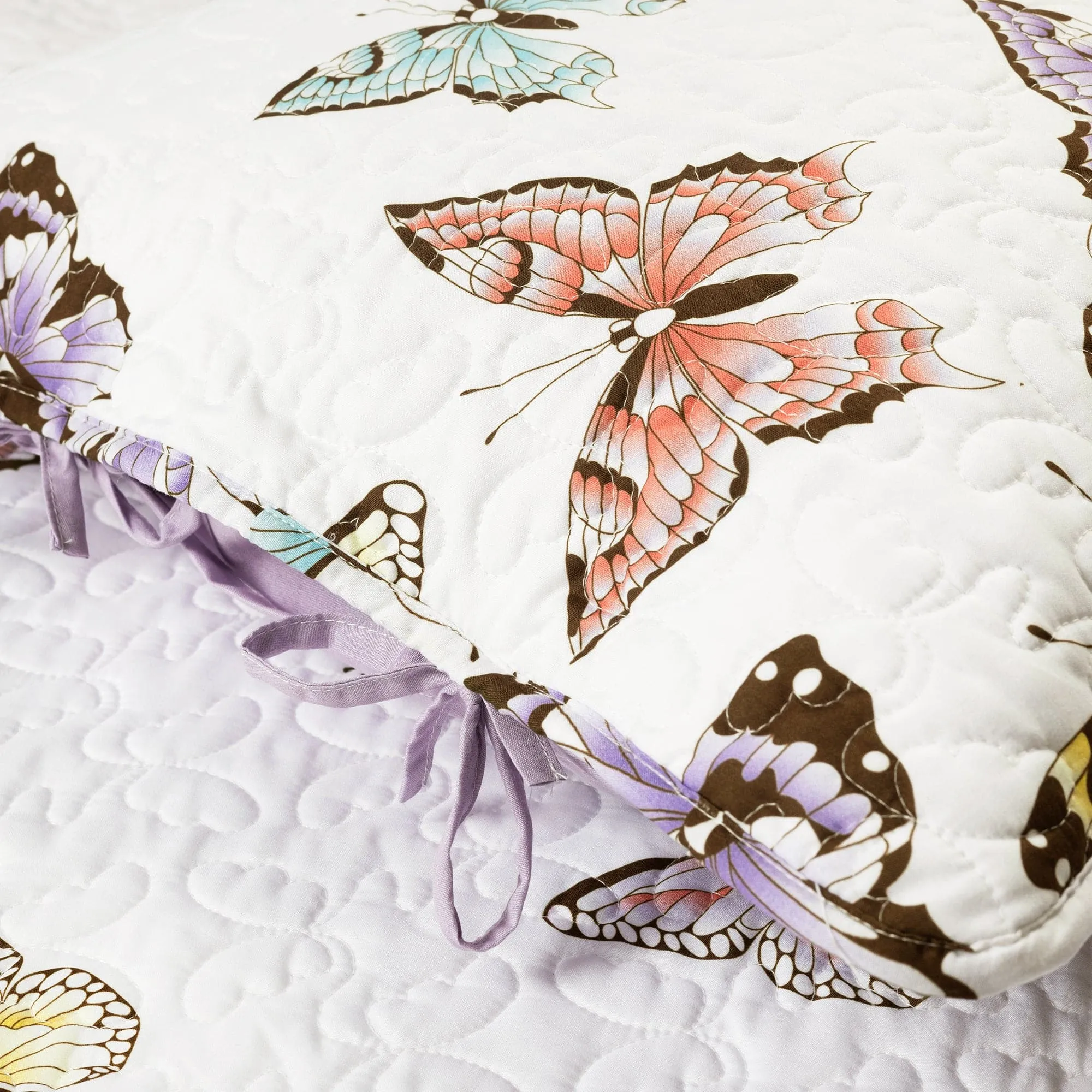 Flutter Butterfly Quilt 2 Piece Set Twin