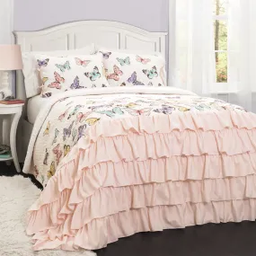 Flutter Butterfly Quilt 2 Piece Set Twin