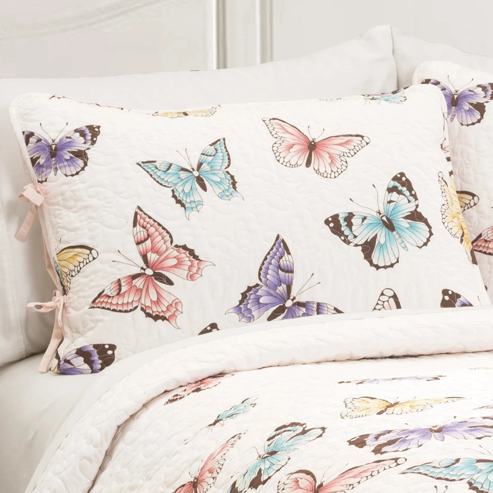 Flutter Butterfly Quilt 2 Piece Set Twin