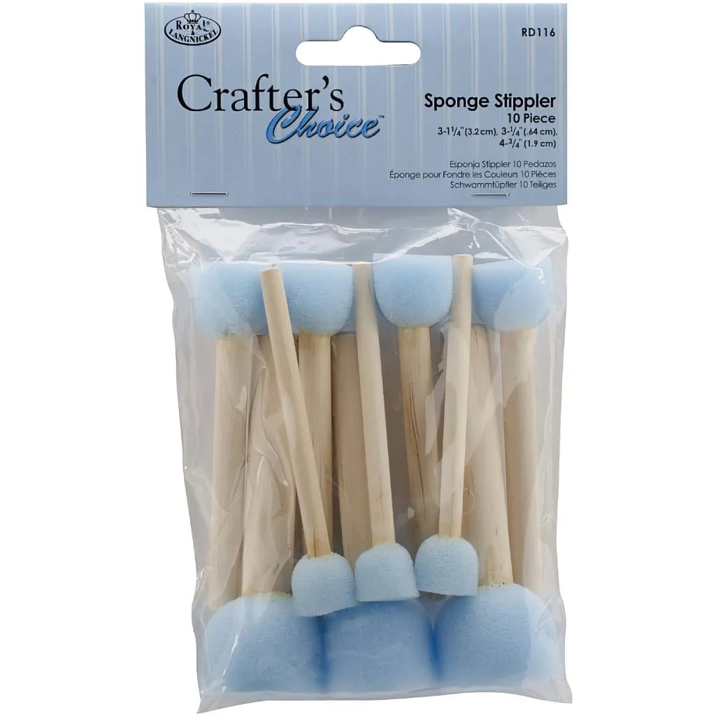 Foam Sponge Brushes, 10 Pack of Stipple Brushes